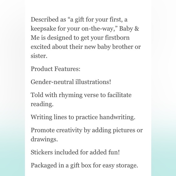 50% off w like Baby & me memories new baby NIB - Picture 2 of 7